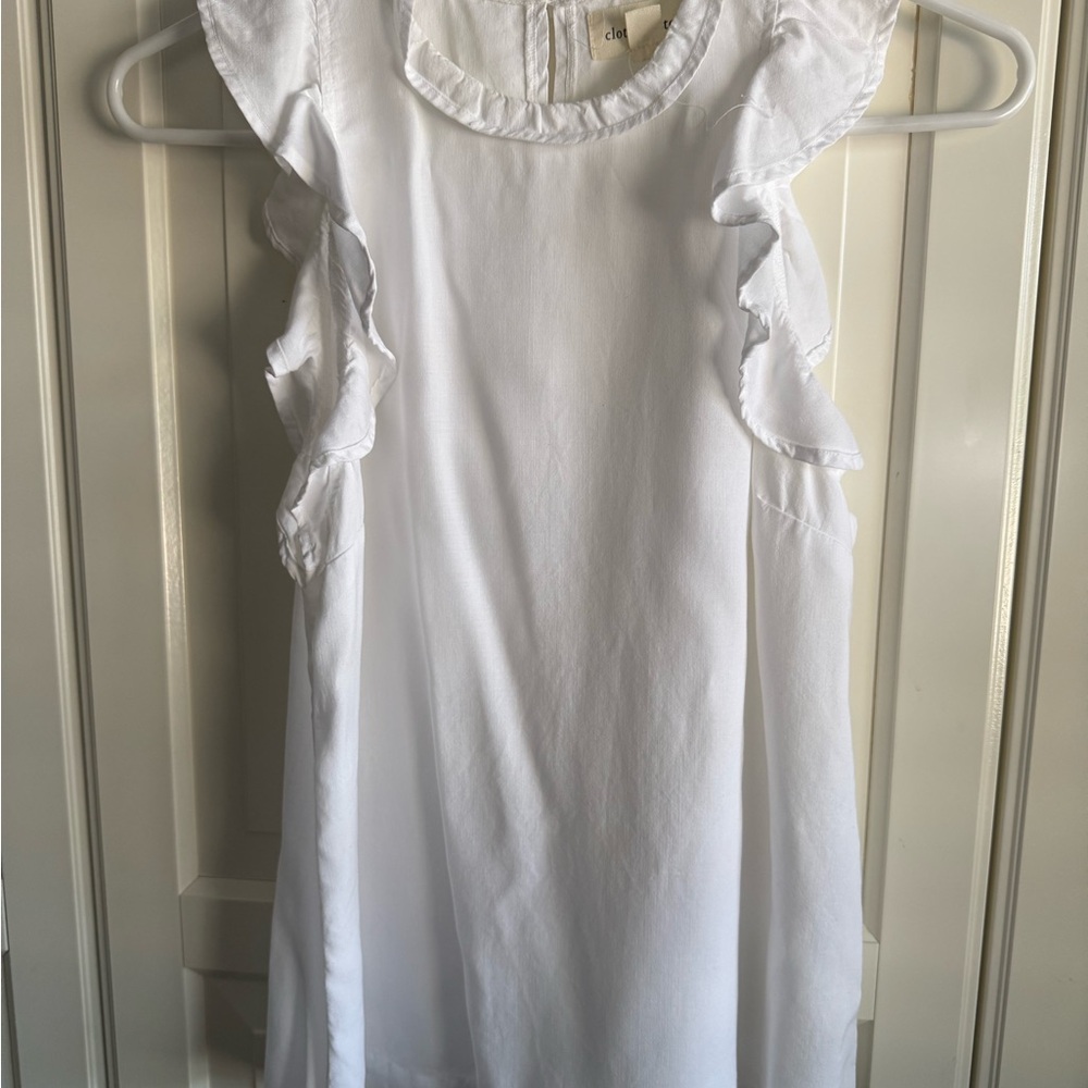 Cloth & Stone White Ruffle Top❗️